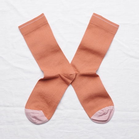 Socks Red Ochre